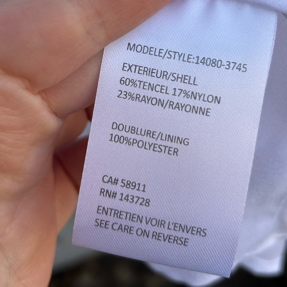 Tribal White Shift Dress, XL - Picture 10 of 10